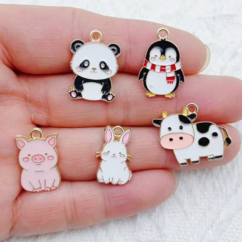 Wedding Yes - 10 Stück Cartoon Pinguin Panda DIY