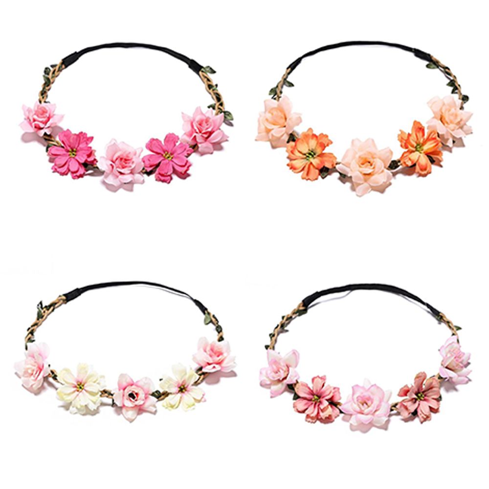 Wedding Arch Flower - Blumenkränze Mädchen Neues Haar-Blumen-Stirnband Girlande Kopfschmuck