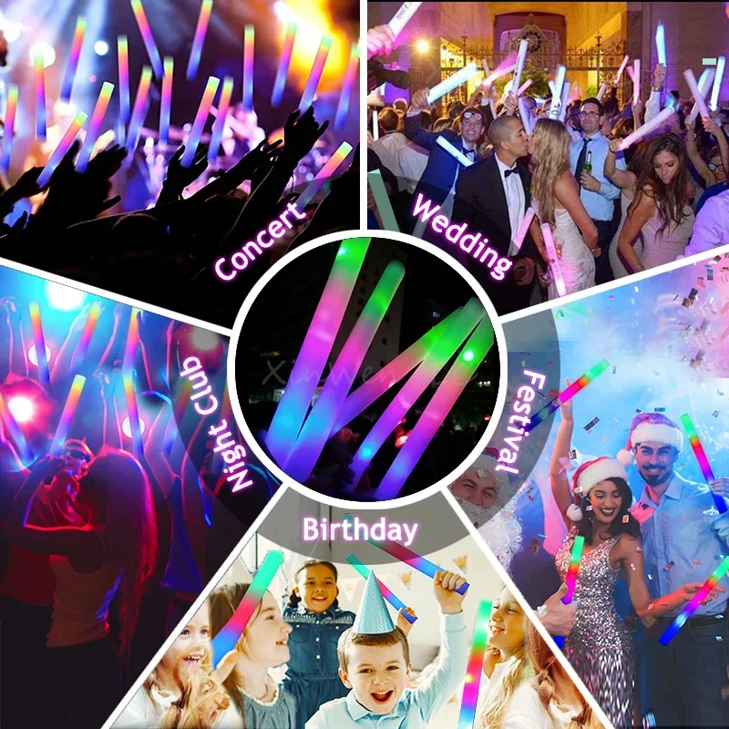 20/30/40 Stück RGB LED Leuchts – Wedding Supply Bulk Bewertung und Preis