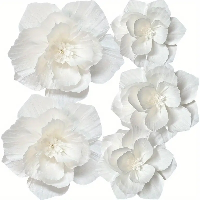 5 Packungen weiße Papierblumen – Wedding Power Supply Bewertung und Preis