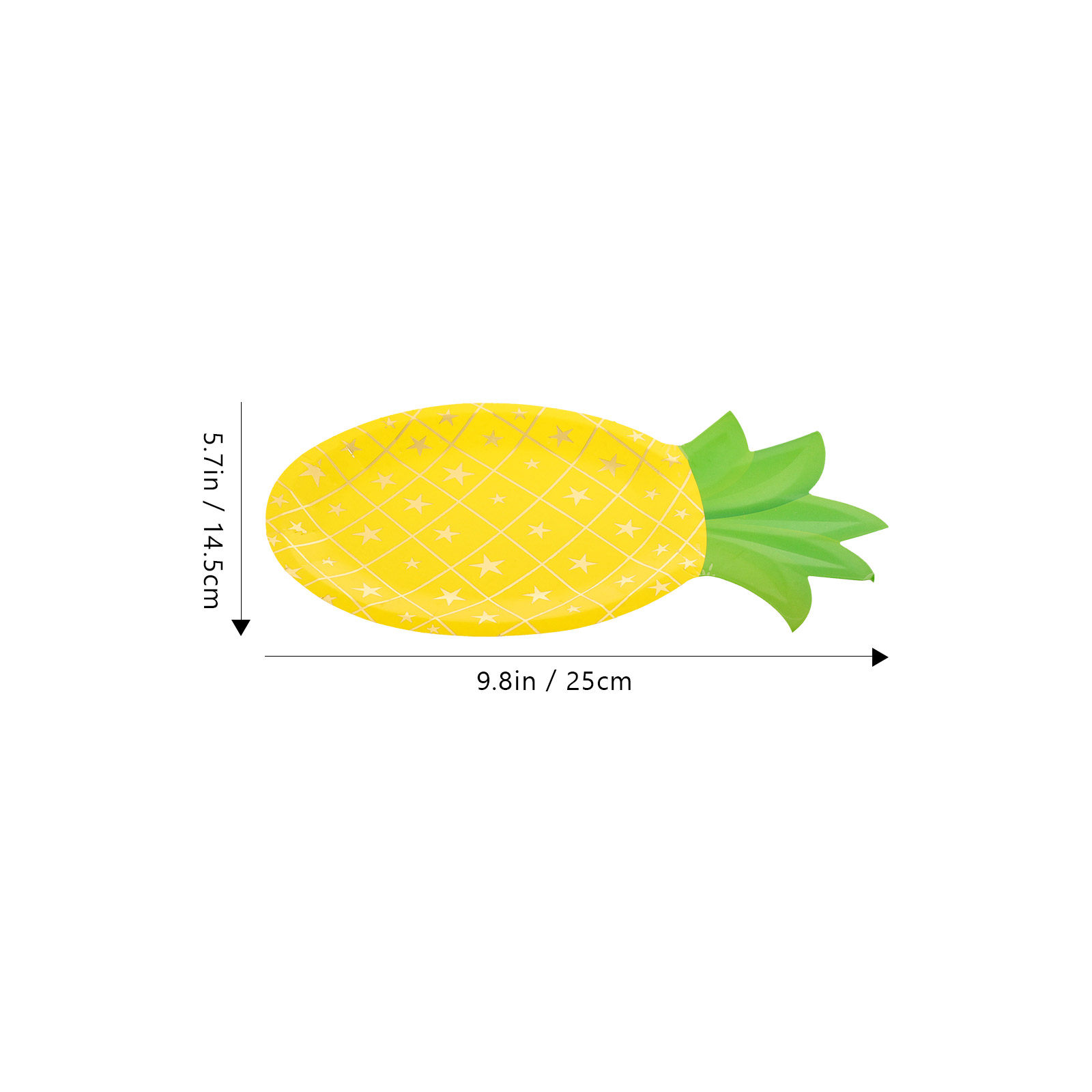 8 Stück Ananas-Pappteller Einw – Wedding Supply Bulk Bewertung und Preis