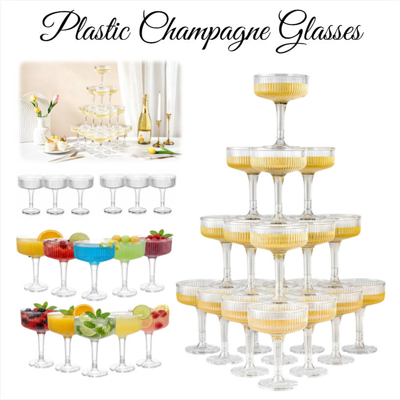 4-6-stöckiger Champagner-Turm  – Champagne Tower Set Bewertung und Preis