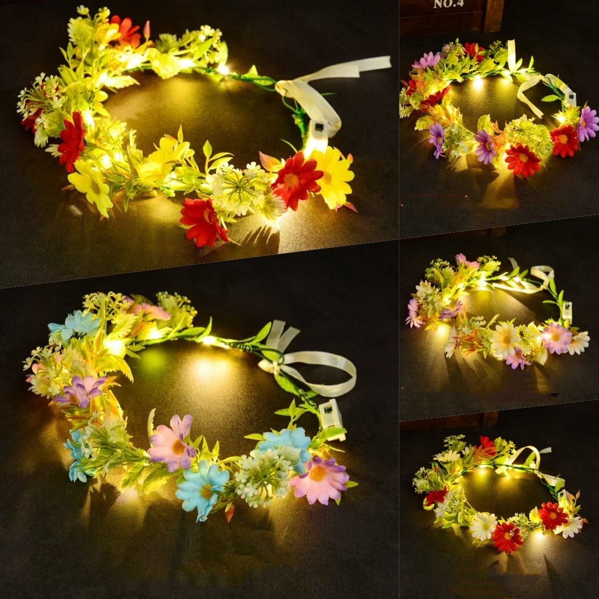LED-Leuchtblumenkranz-Stirnban – Wedding Arch Flower Bewertung und Preis