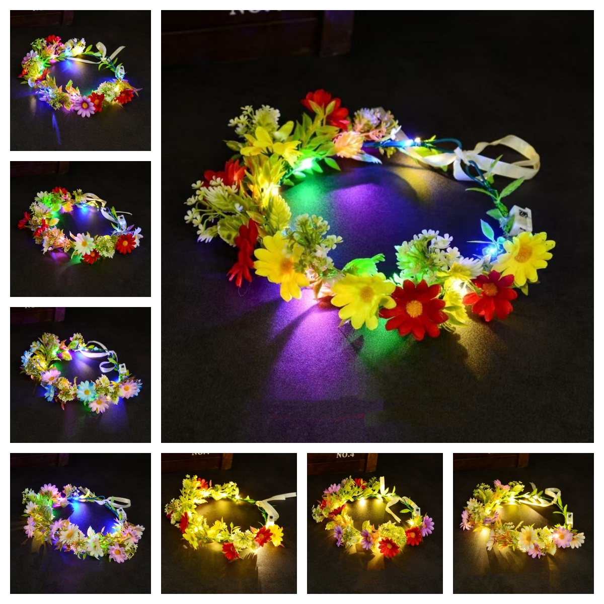 LED-Leuchtblumenkranz-Stirnban – Wedding Arch Flower Bewertung und Preis