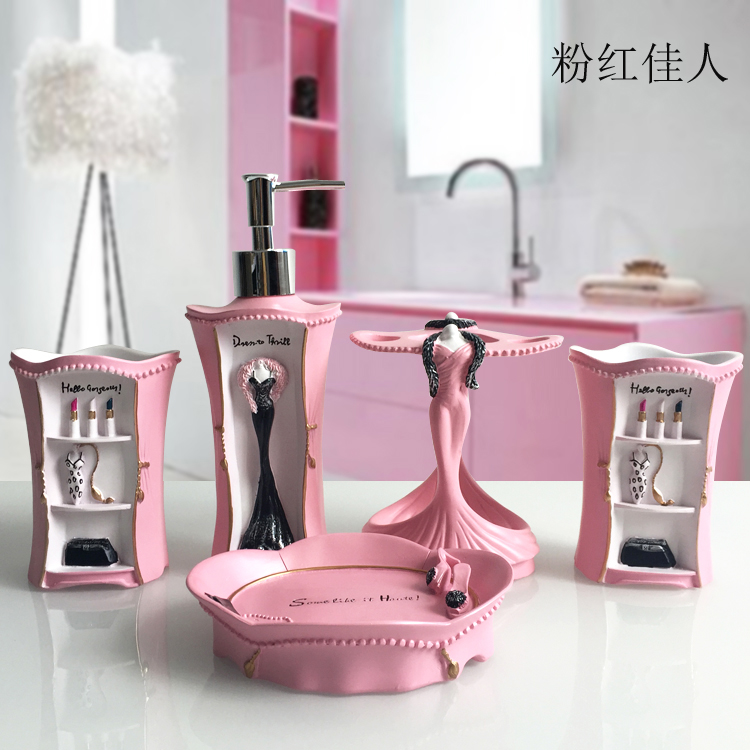 5 stücke Mode Bad Lieferungen  – Wedding Bathroom Supply Kit Bewertung und Preis