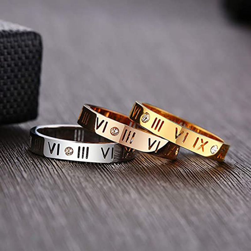 Hohle römische Ziffer Ring Ede – Wedding Z Bewertung und Preis
